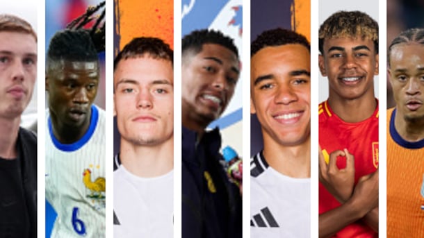 Palmer, Camavinga, Wirtz, Bellingham, Musiala, Yamal y Simons / Getty