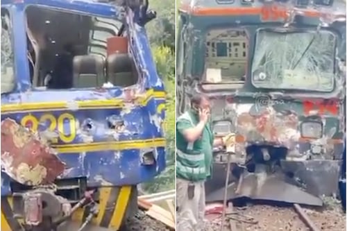 Accidente en ruta a Machu Picchu: trenes chocaron dejando un fallecido y decenas de heridos