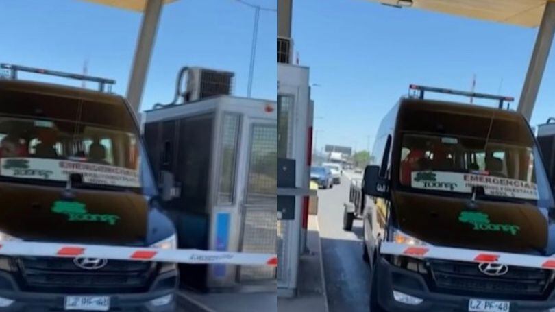 Vehículo de Conaf fue retenido y obligado a pagar peaje mientras iba a combatir incendio