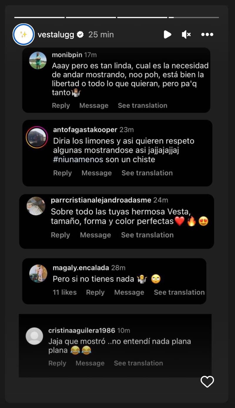 Historia de Vesta Lugg | Fuente: Instagram