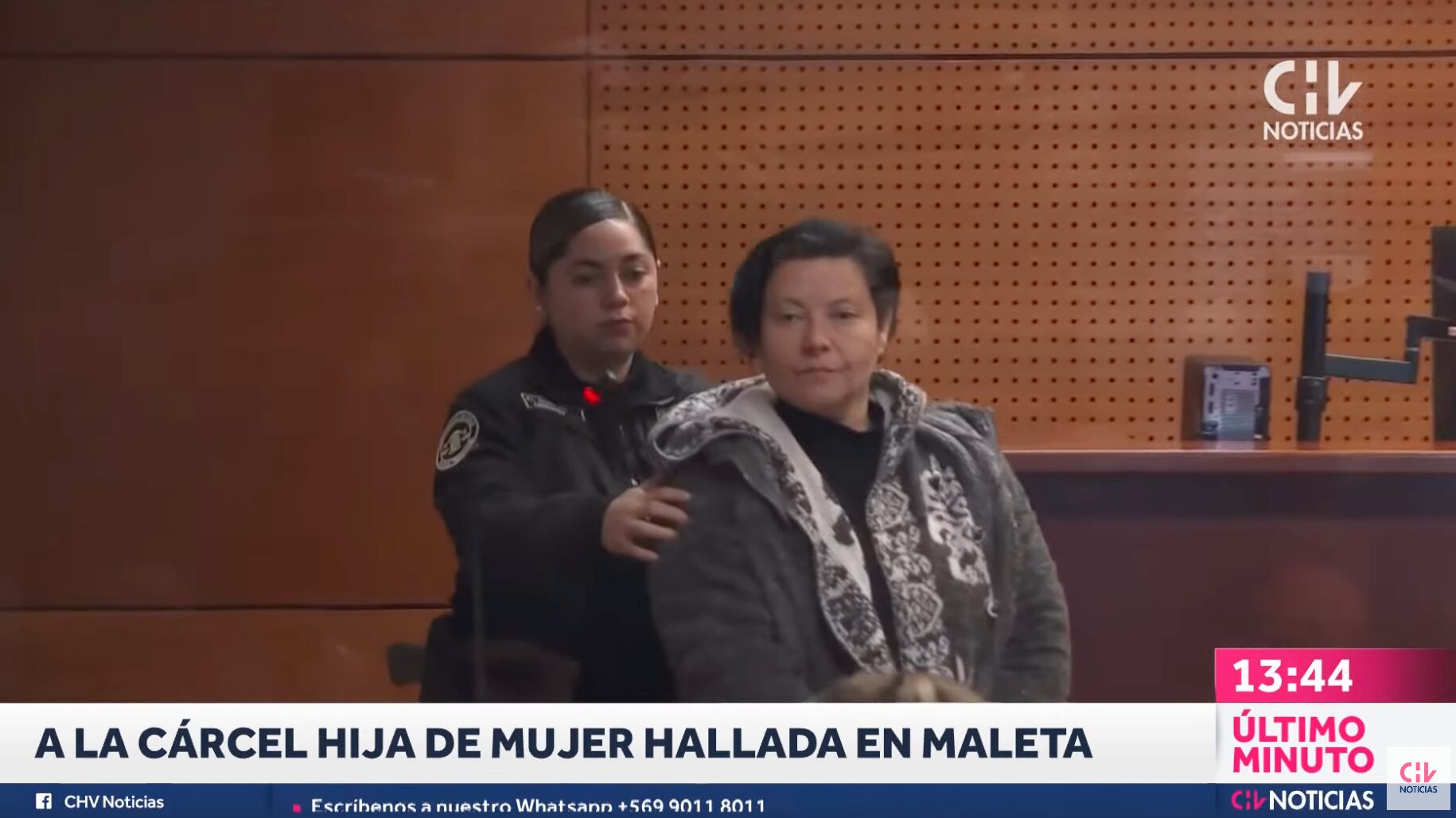 Prisión preventiva para hija de mujer enterrada en maleta