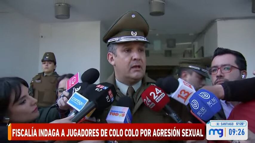 Carabineros entregó detalles de la denuncia por agresión sexual en contra de jugadores de Colo Colo.
