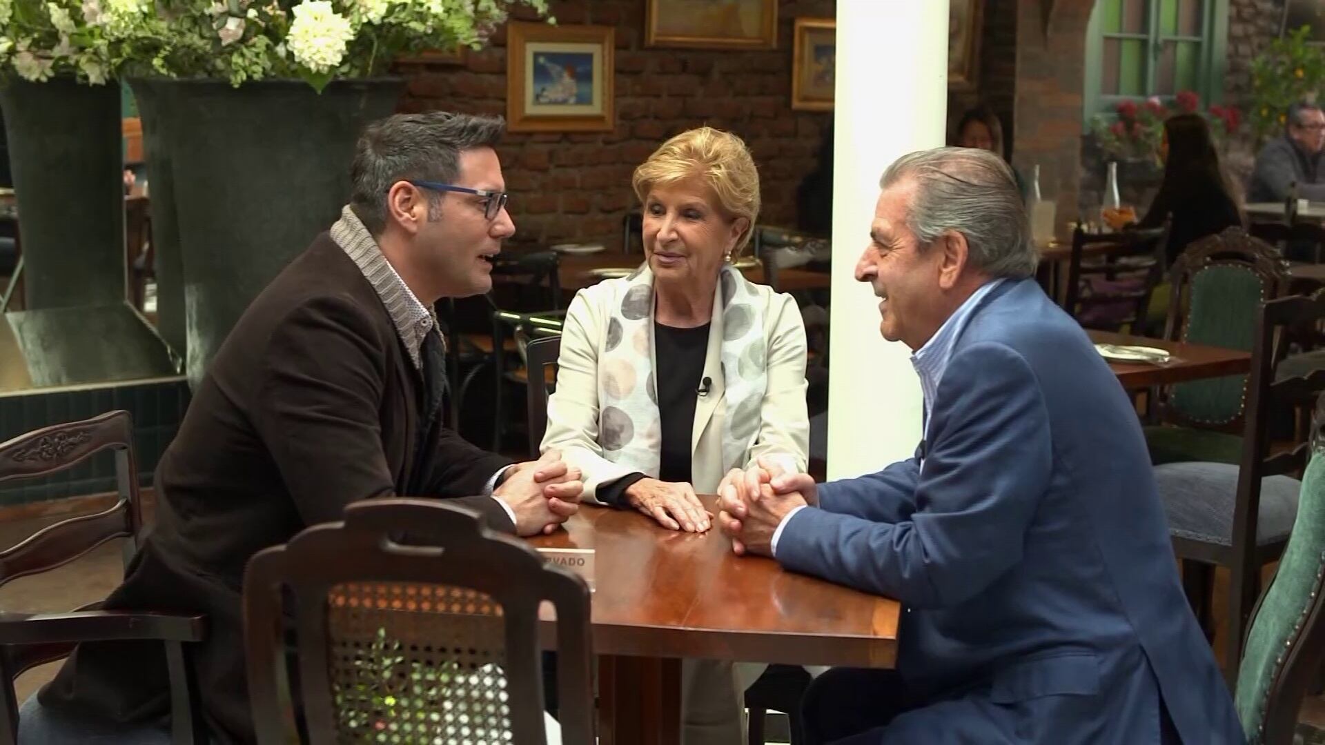 Martita Larraechea, Eduardo Frei Ruiz-Tagle y Pancho Saavedra | Cortesía: Canal 13