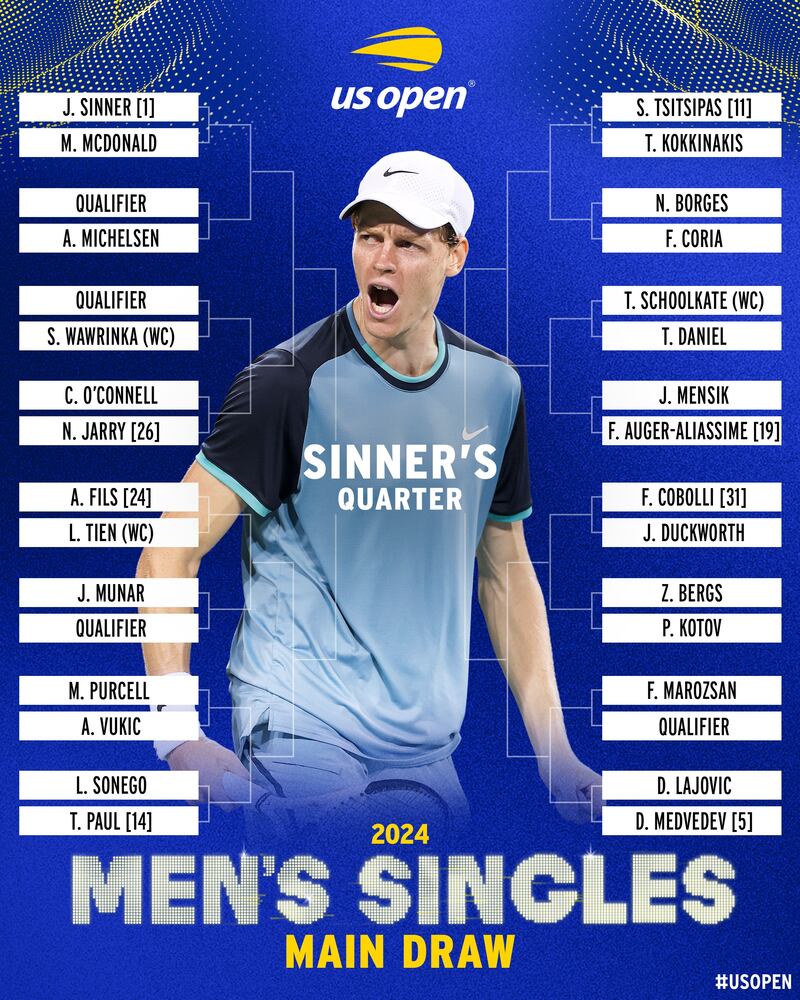El tenista nacional podría toparse con el número uno del mundo en caso de avanzar a la tercera ronda del Grand Slam estadounidense.