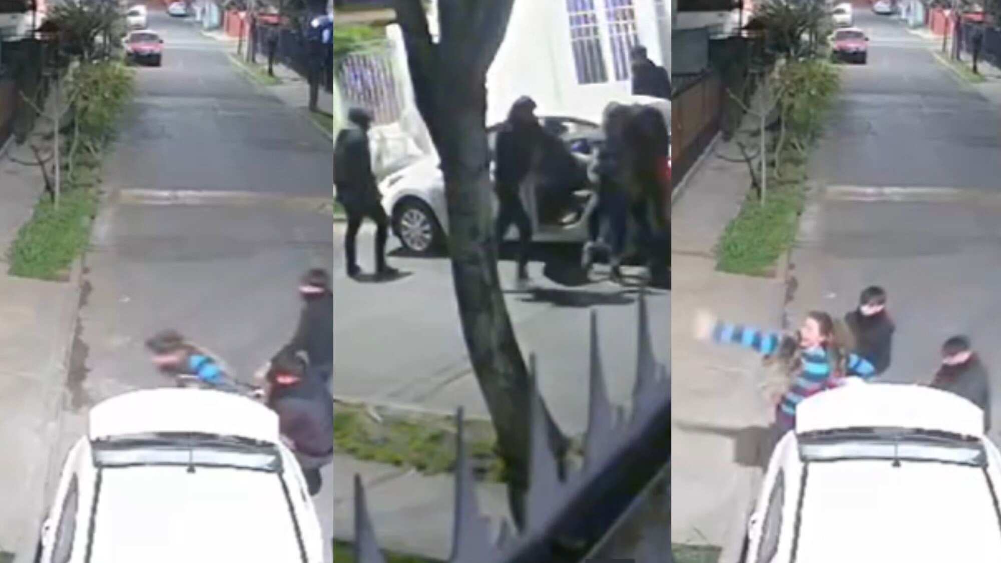 Mujer evitó portonazo lanzando llaves del auto al patio de su casa en La Florida