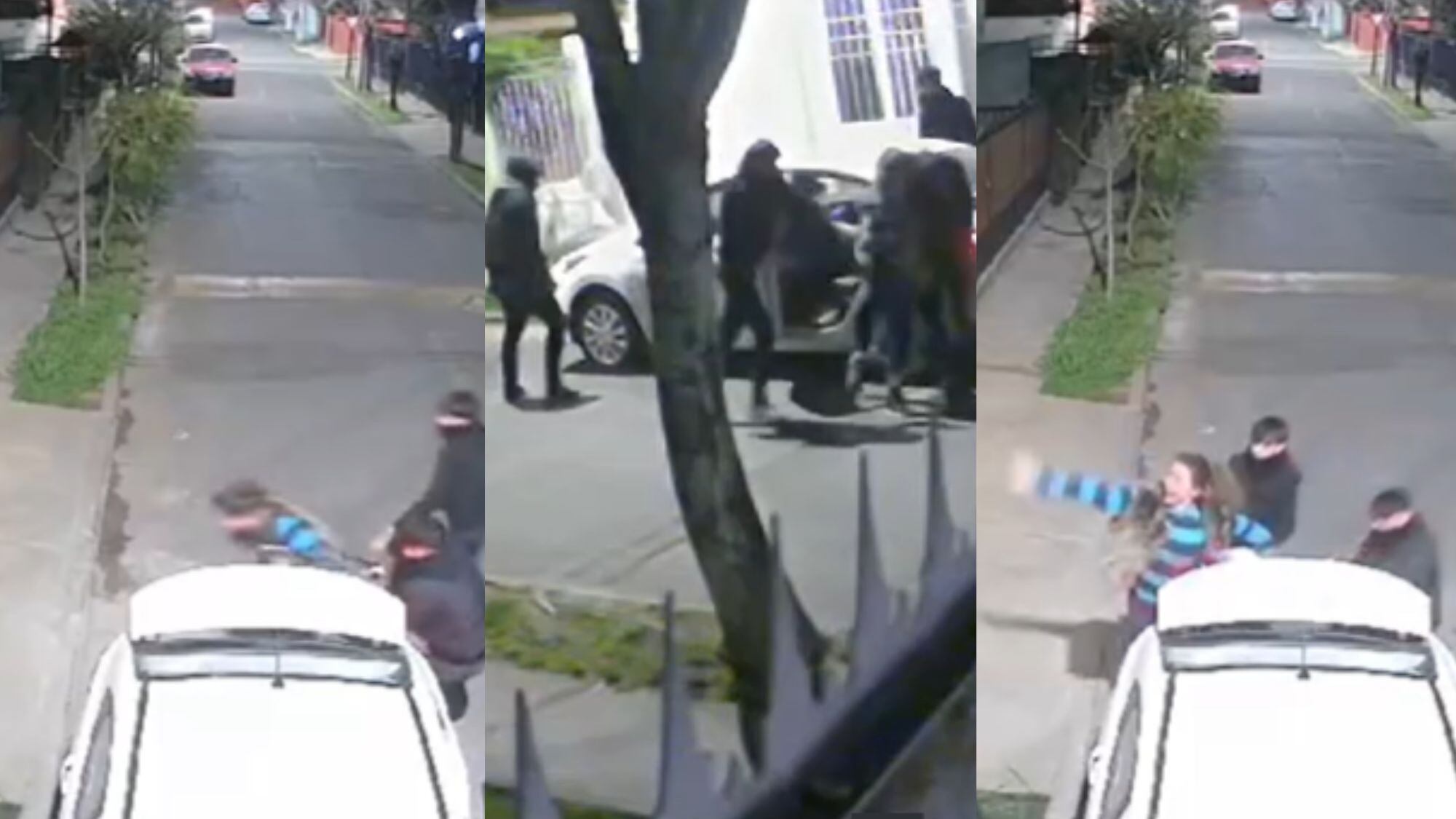 Mujer evitó portonazo lanzando llaves del auto al patio de su casa en La Florida