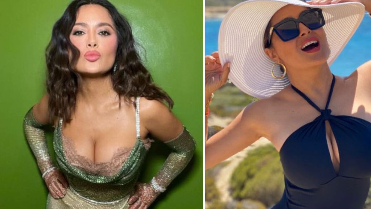 Los looks más atrevidos de Salma Hayek con sexys escotes a sus 56