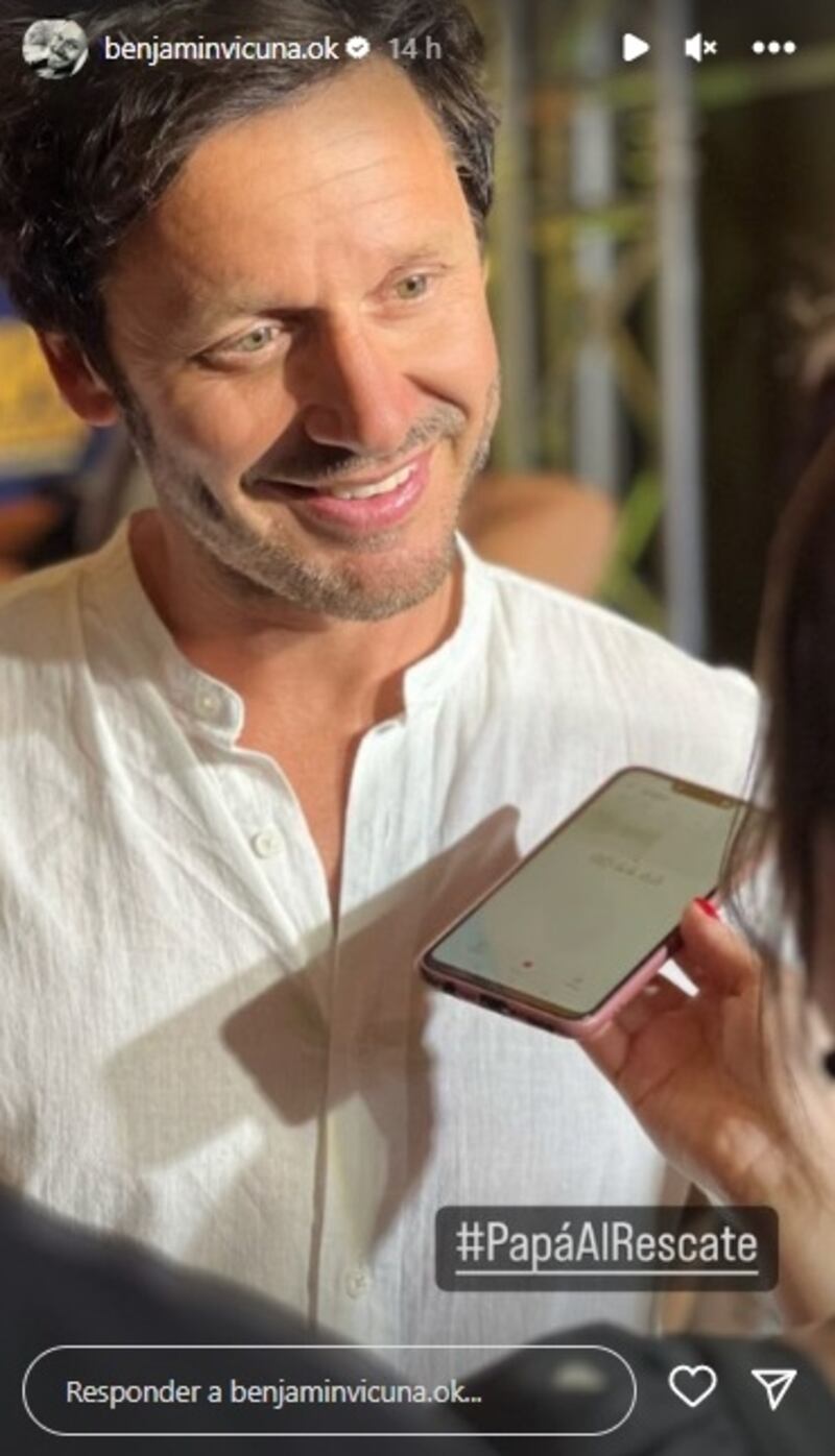 El actor estuvo anoche en el estreno del filme "Papá al rescate".