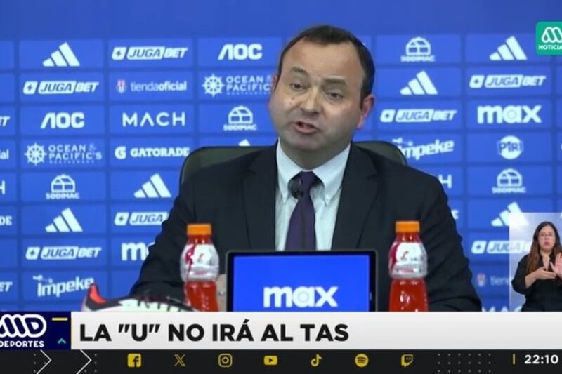Según informaron anoche en el noticiario del canal privado, los directivos de la concesionaria que administra a la U habrían desistido de presentar la denuncia ante el TAS.
