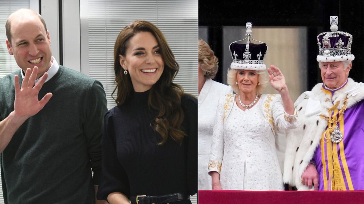 Príncipe William, Kate Middleton, Rey Carlos III y Camila Parker