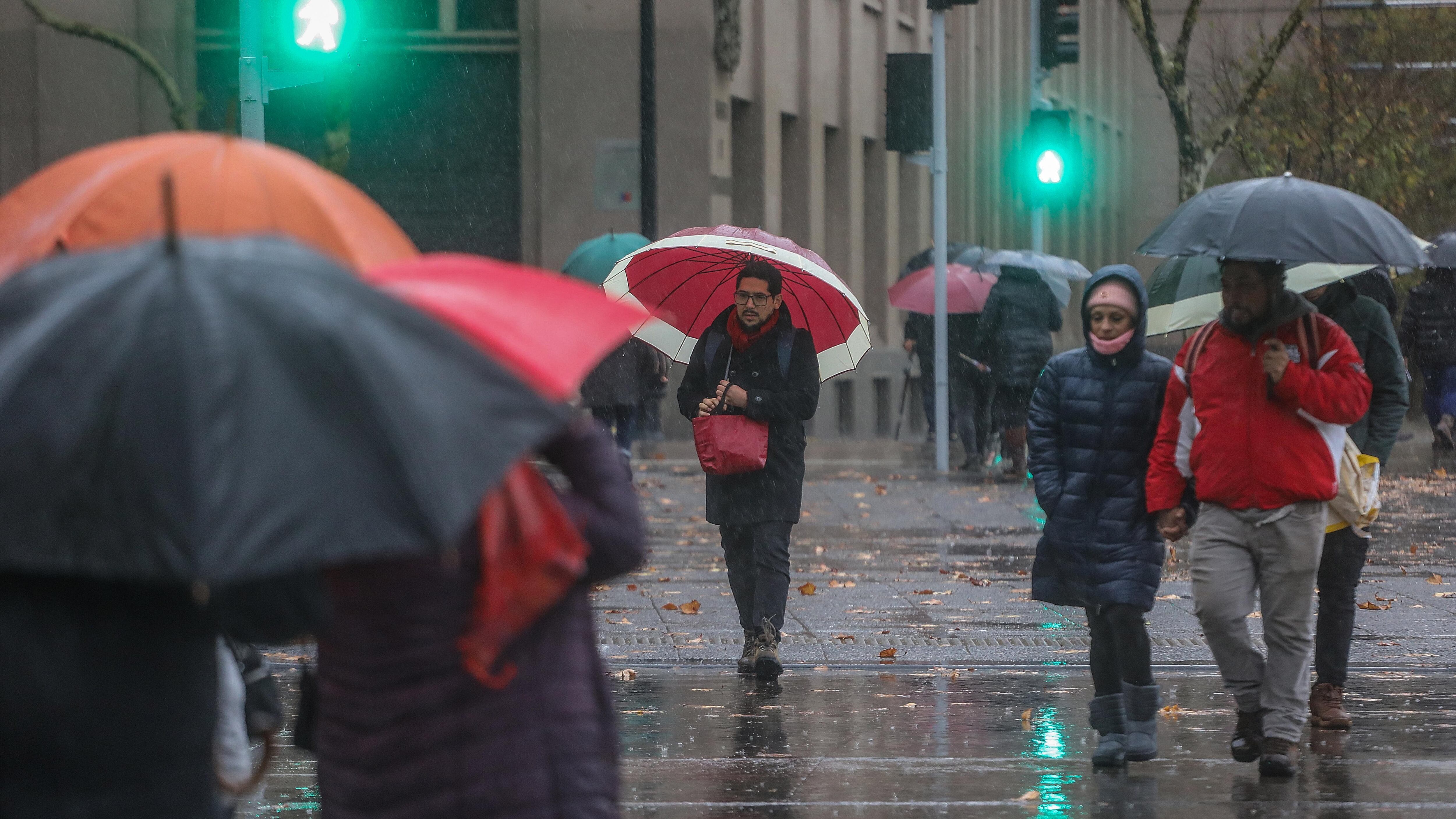 Lluvia en Santiago