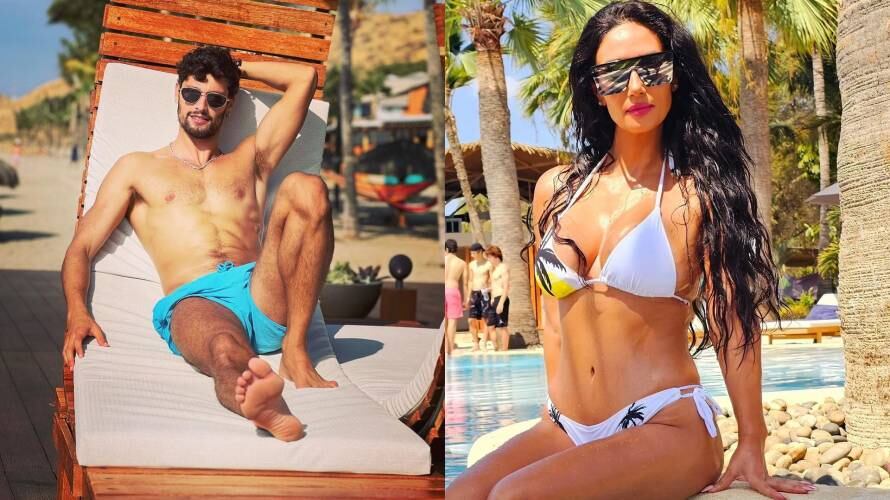 Jhonatan Mujica y Pamela Díaz