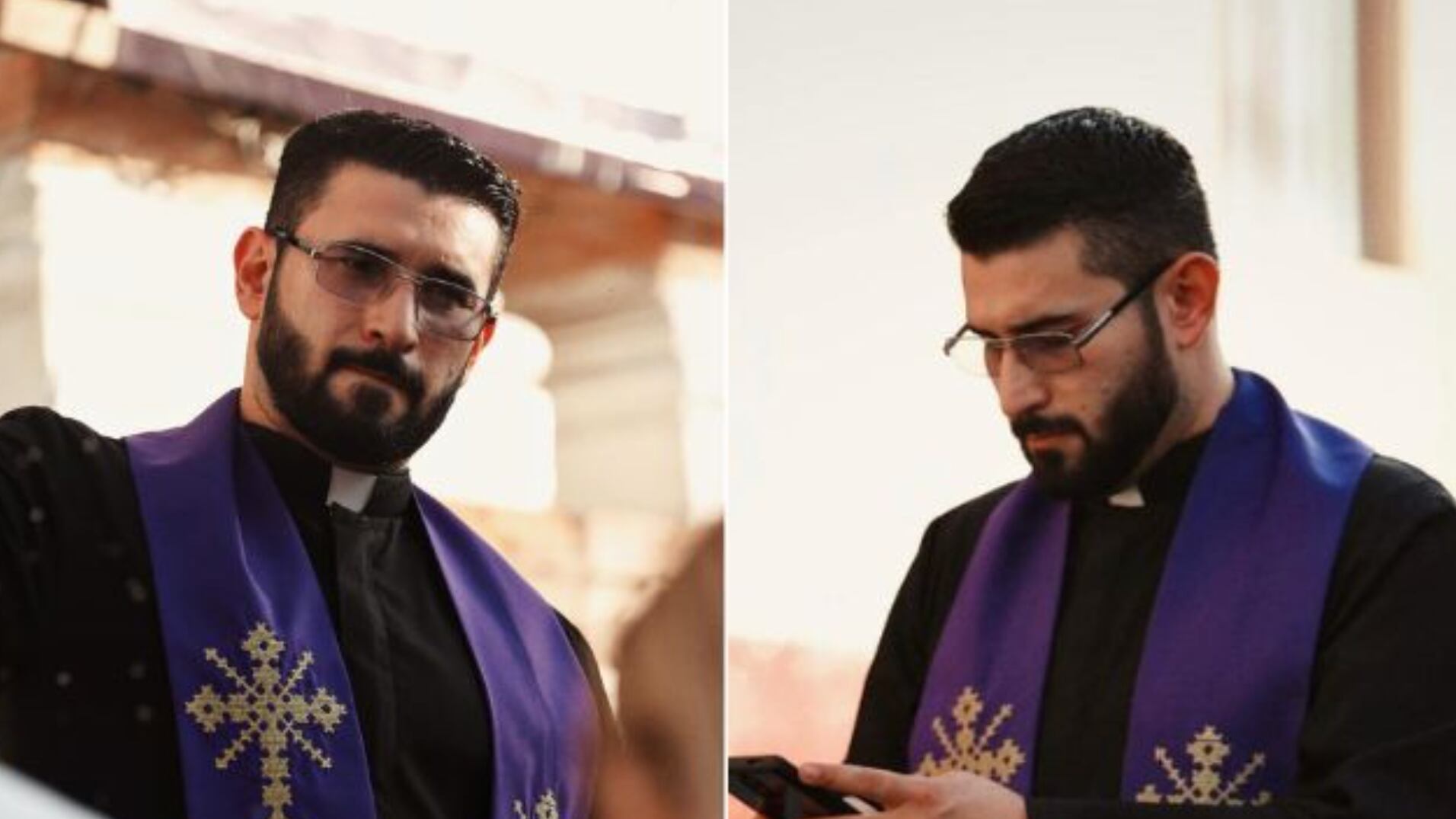 Se trata de un sacerdote bastante joven