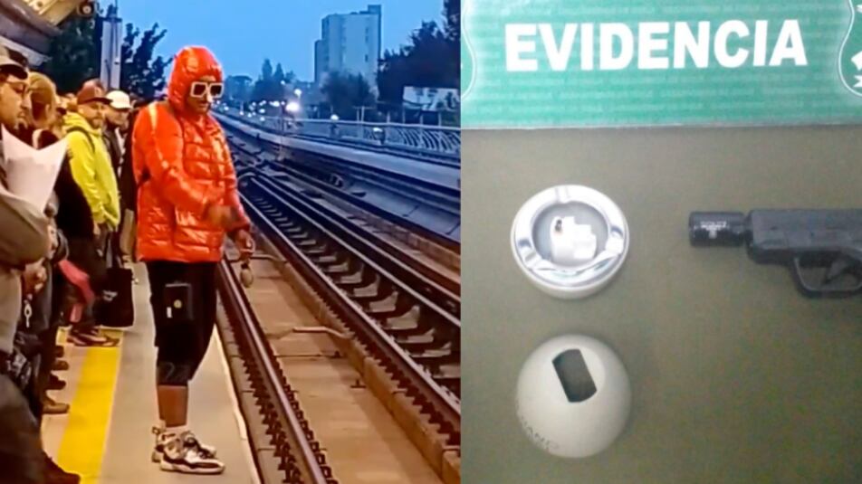 Sujeto armado en el Metro
