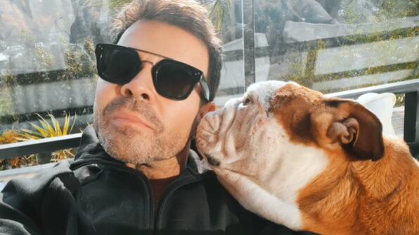 Ignacio Gutiérrez y su perro, Diego | Instagram