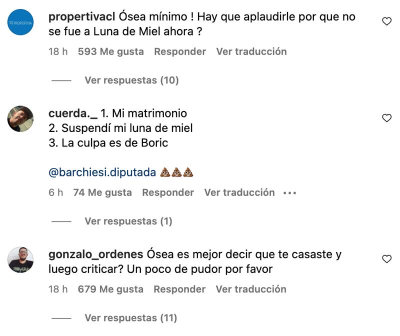 Críticas a Chiara Barchiesi | Fuente: Instagram