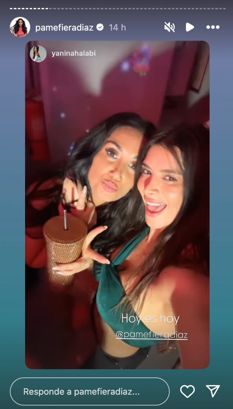 Historias de Pamela Díaz y Hoy es hoy | Captura: Instagram @pamefieradiaz y @hoyeshoy