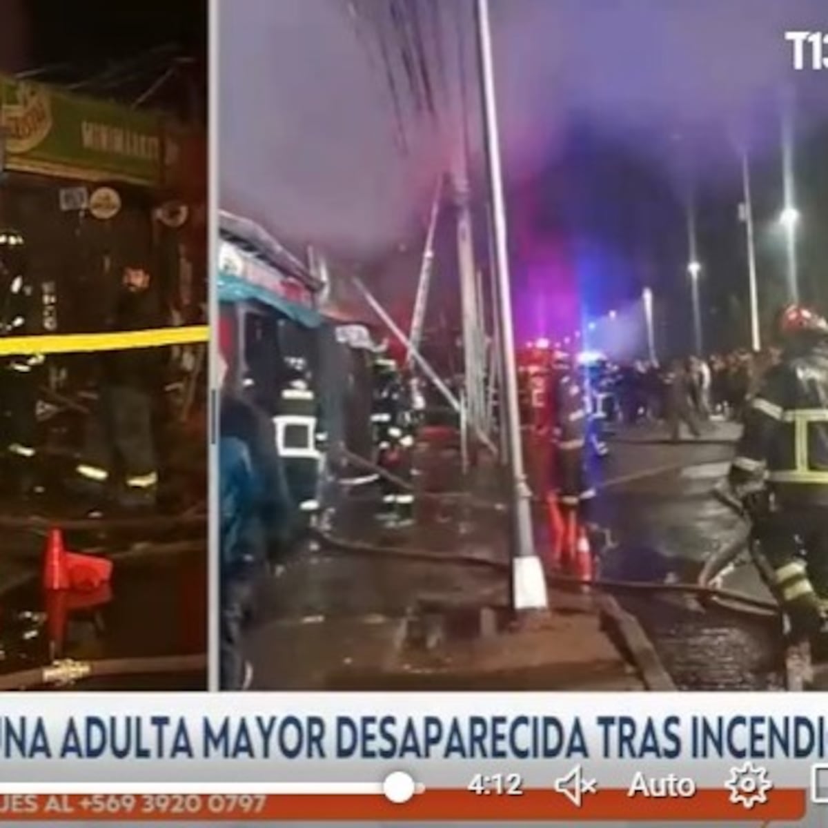 Incendio en minimarket de Padre Hurtado cobra vida de pareja de adultos mayores Incendio en minimarket de Padre Hurtado cobra vida de pareja de adultos mayores