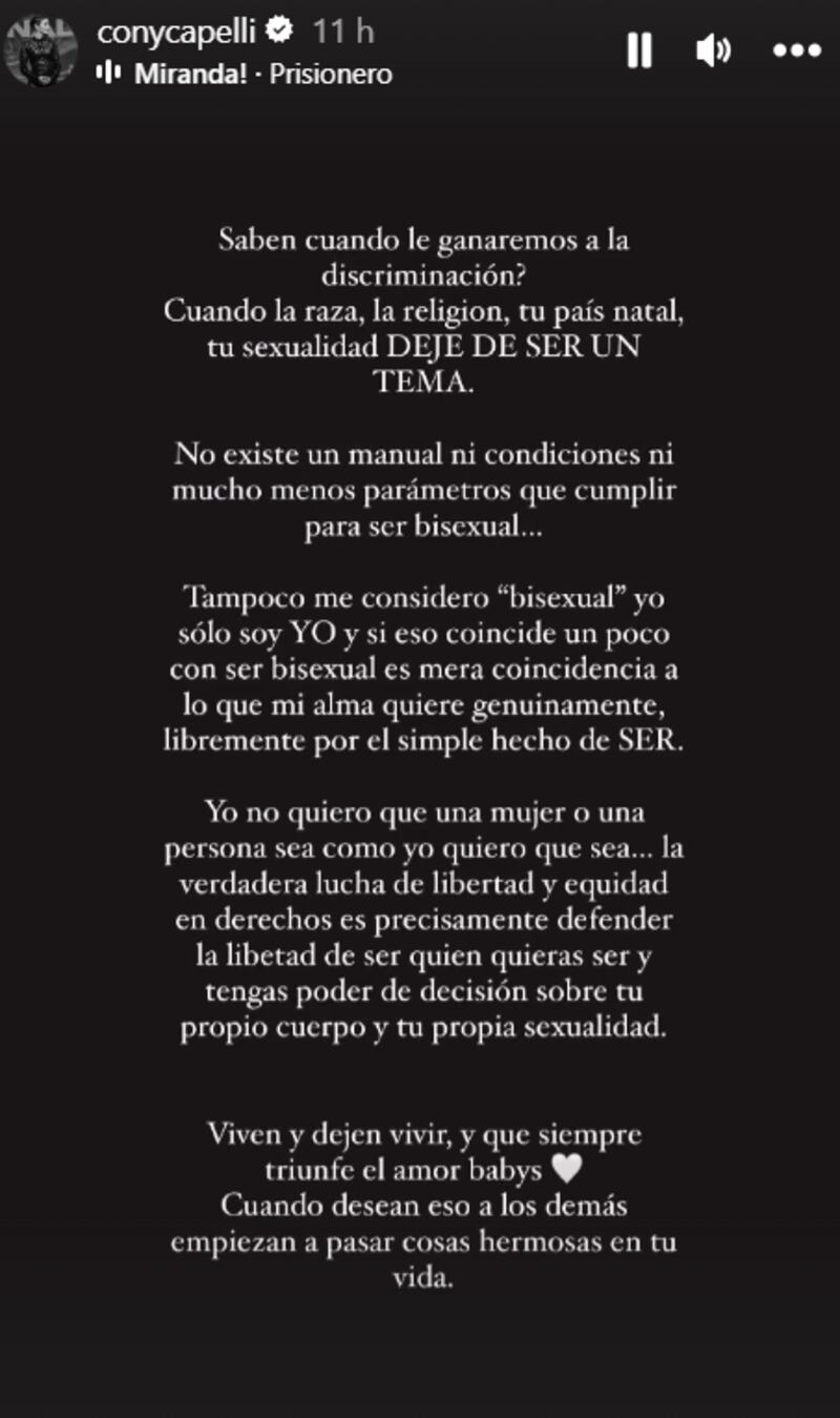 Historia de Constanza Capelli | Instagram