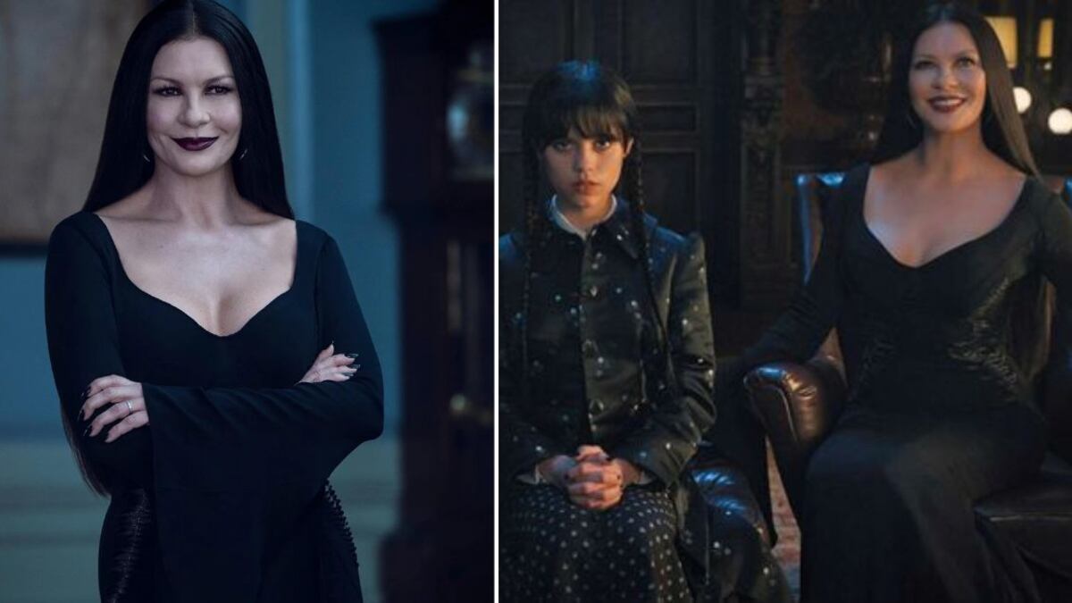 Catherine Zeta-Jones muestra su árbol navideño al estilo de Merlina