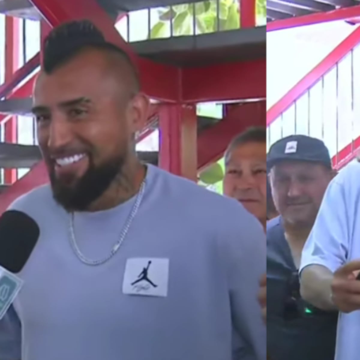 Arturo Vidal vota por segunda vez en San Joaquín Arturo Vidal vota por segunda vez en San Joaquín