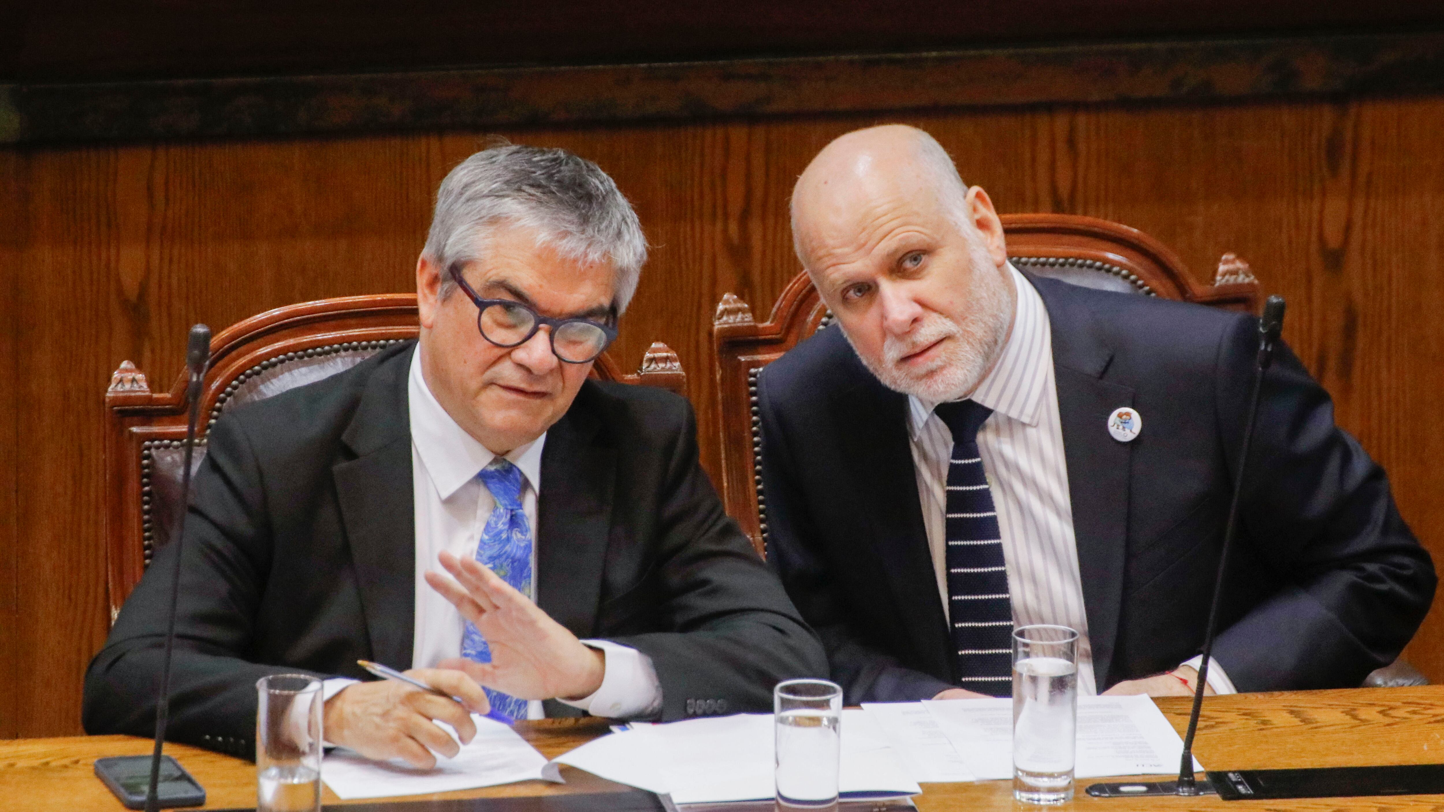 Ministro Marcel, junto a Álvaro Elizalde, respondió directamente la carta de la ACLI. / AGENCIAUNO