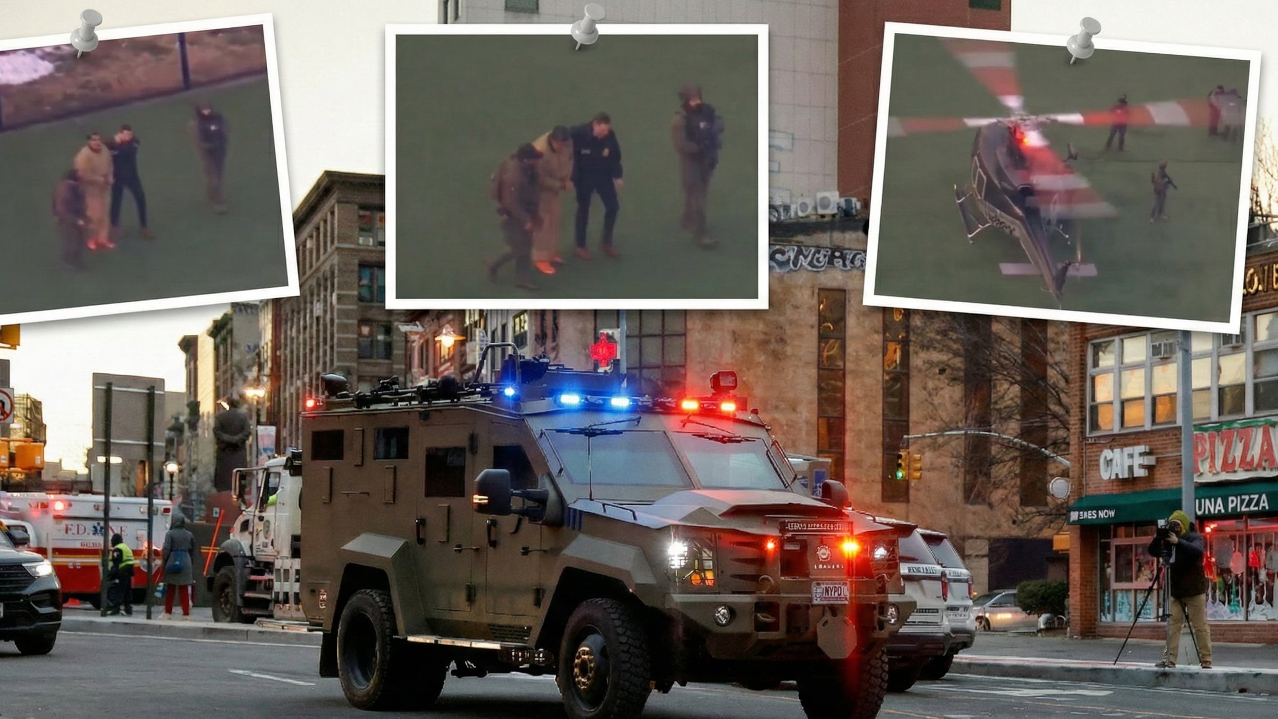 El uso de esposas delanteras refuerza el mensaje judicial de trato como detenido federal de alto perfil en Nueva York.