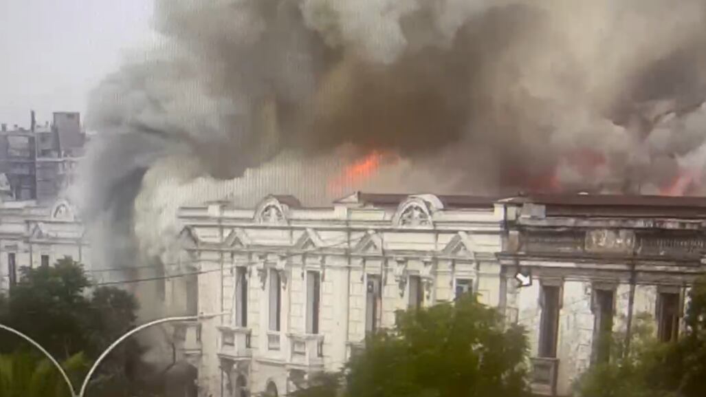 Incendio en Santiago Centro