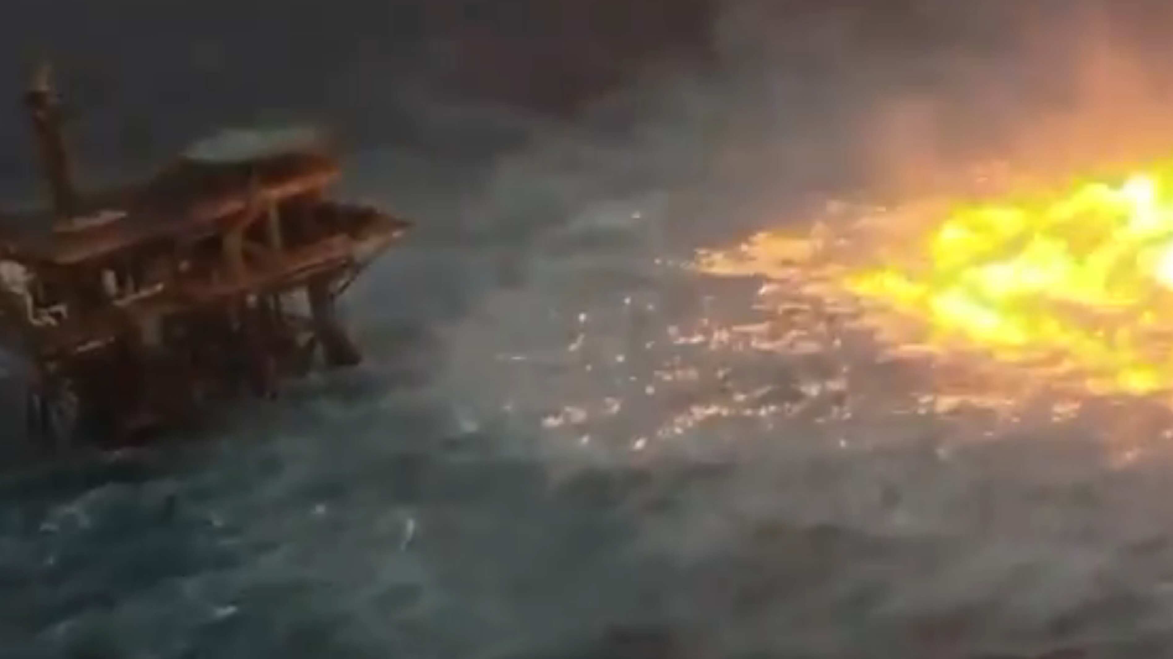 Impresionante imagen del incendio.