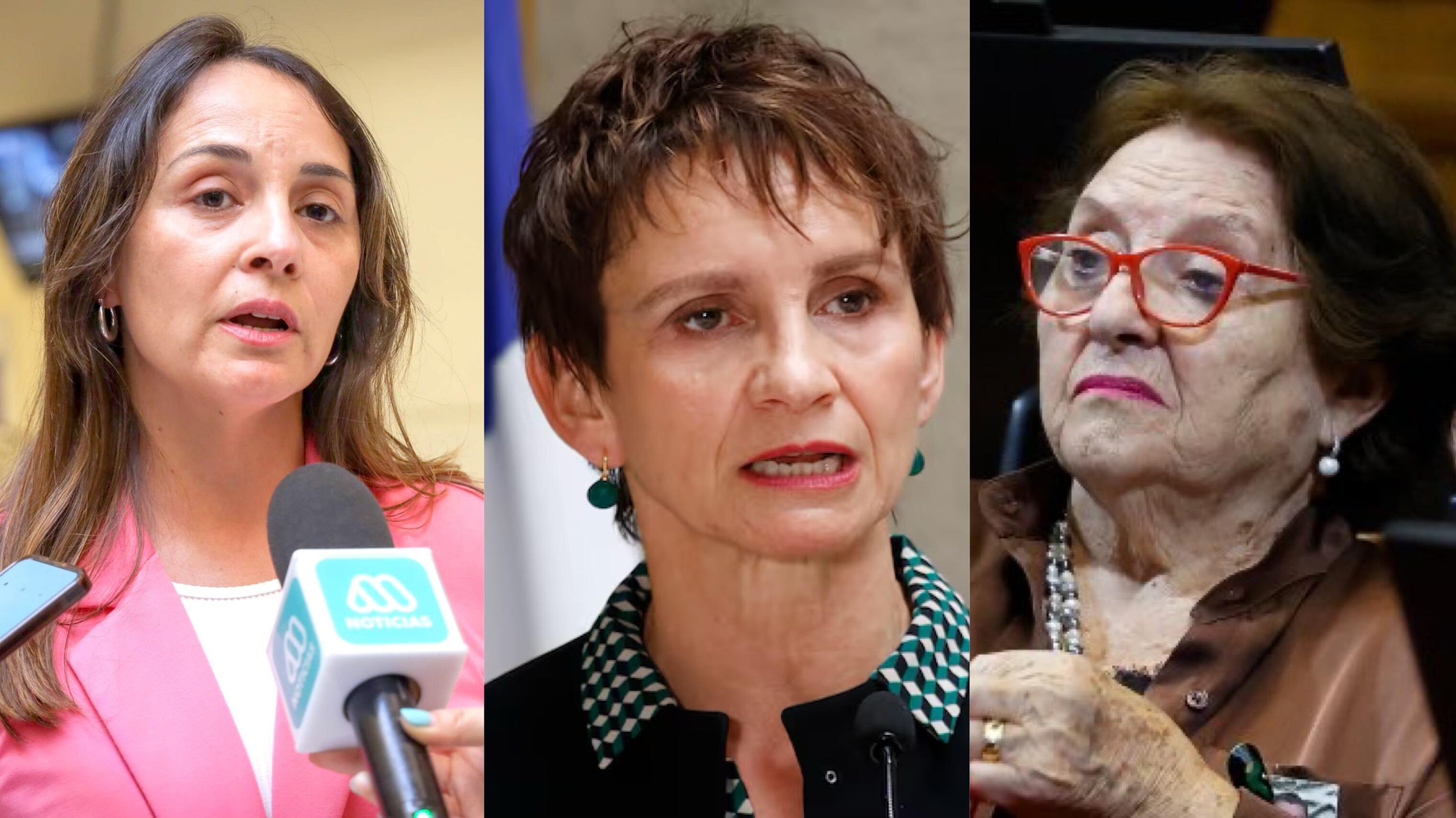 Diputada Carla Morales, ministra Carolina Tohá y parlamentaria María Luisa Cordero