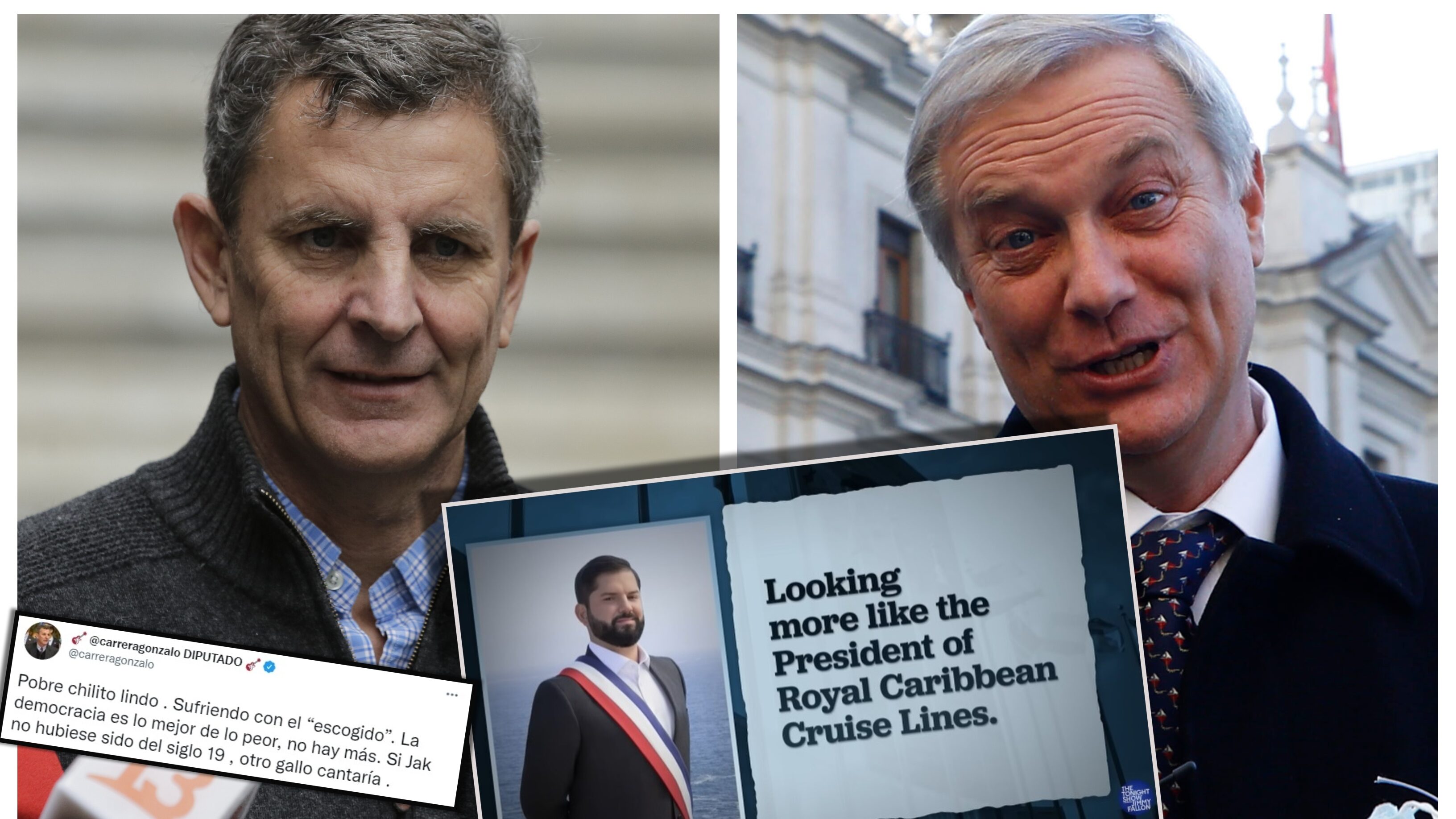 El diputado ultraderechista aprovechó la aparición de Gabriel Boric en el late de Jimmy Fallon para criticar al Presidente y a José Antonio Kast.