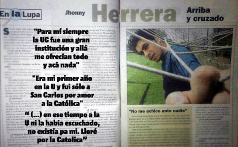 La entrevista de Johnny Herrera a Revista Triunfo