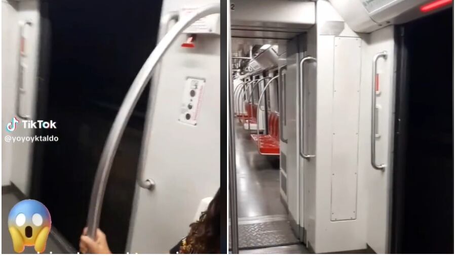 El vagón sin puertas del Metro