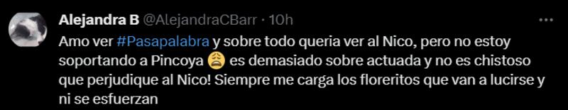 Reacción a la participación de Pincoya en Pasapalabra | X
