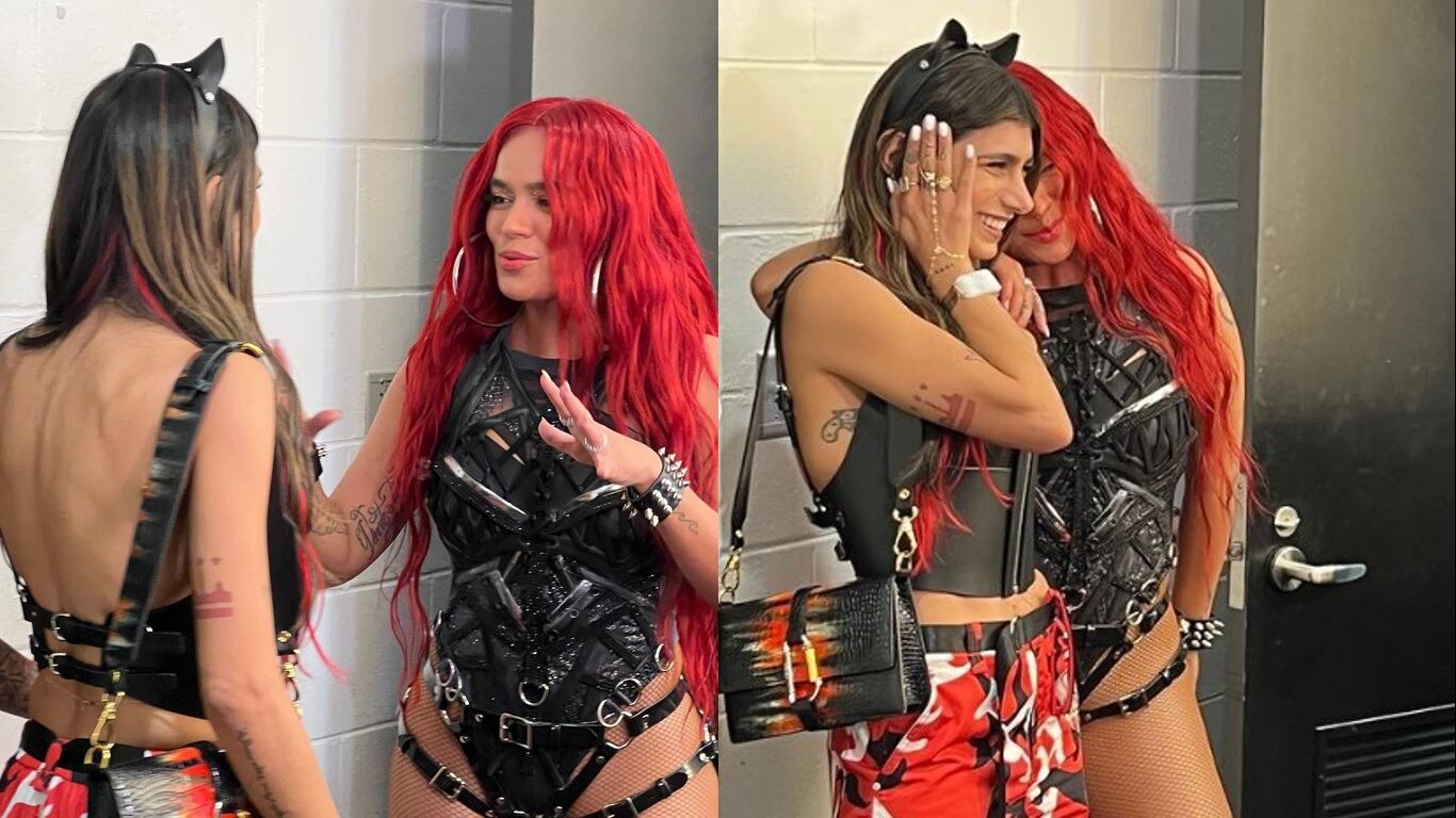 Mia Khalifa y Karol G no se conocían en persona pues solo mantenían contacto por redes sociales pese a estar vinculadas por uno de sus videos.