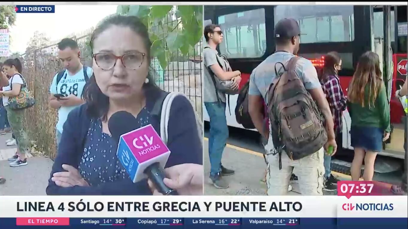 Usuaria del Metro | Captura: CHV