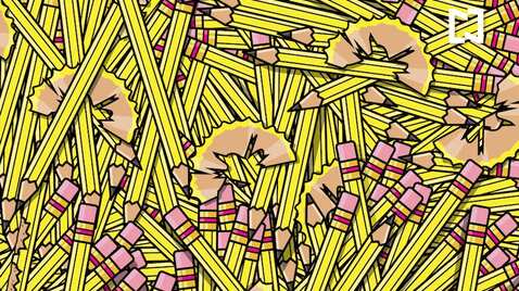 Pon mucha atención y encuentra el lápiz de dos puntas.