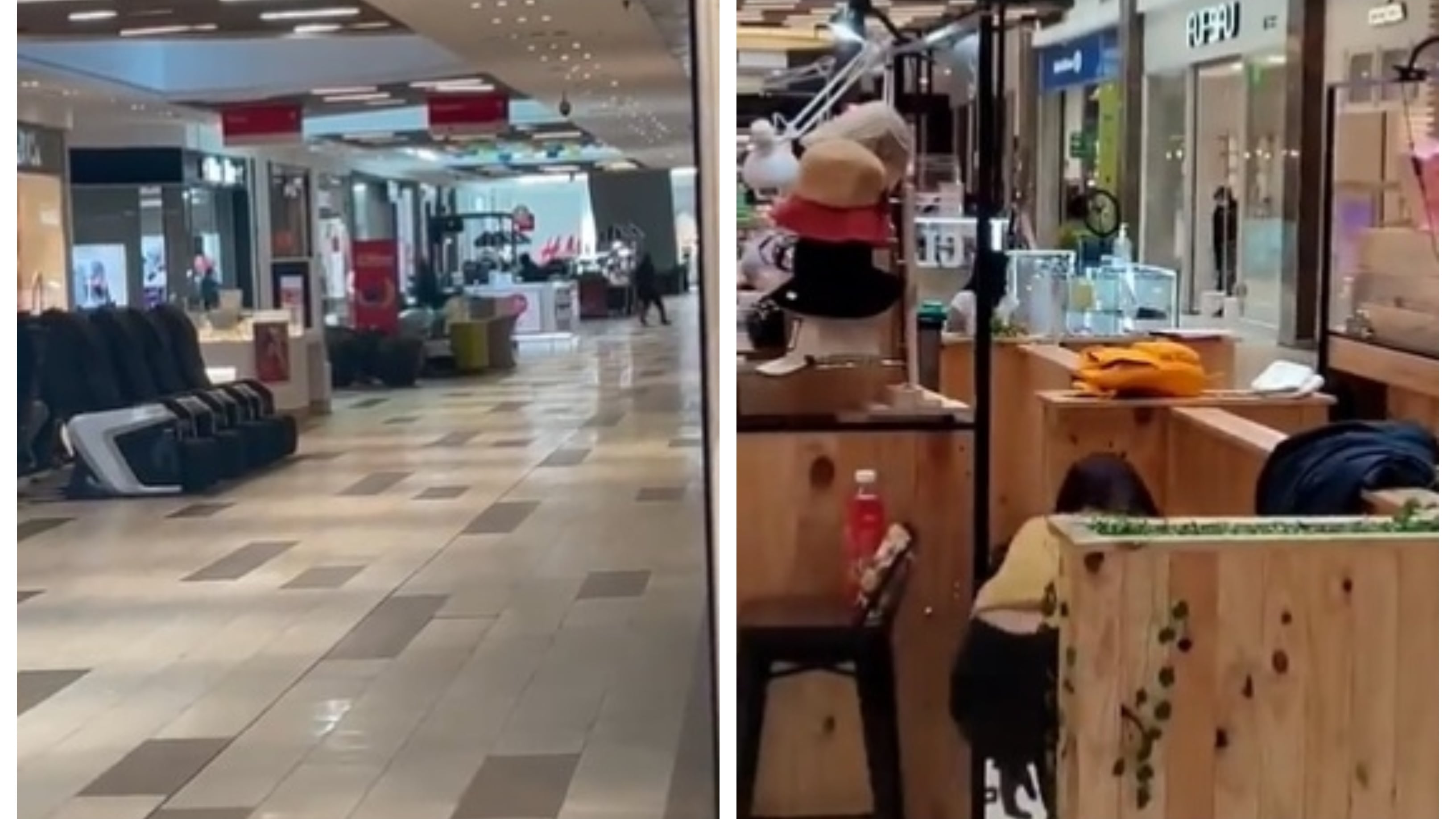 Los delincuentes dispararon sus armas de fuego al momento de huir del lugar luego de haber asaltado este domingo una de las tiendas del Mall Plaza Oeste.
