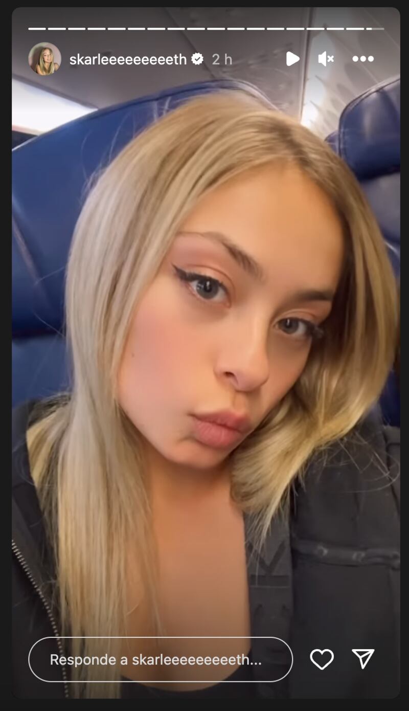 Historias de Skarleth Labra | Fuente: Instagram