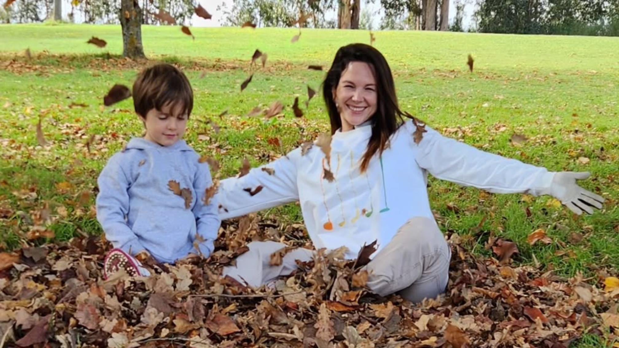 Pamela Gutiérrez y su hijo