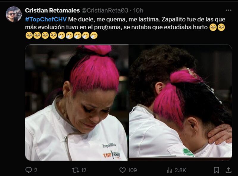 Reacción eliminación de Zapallito de "Top Chef"