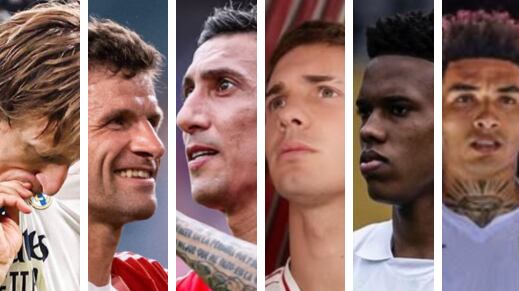 Modric, Muller, Di María, Mastantuono, Estevao e Igor Jesus / Instagram jugadores