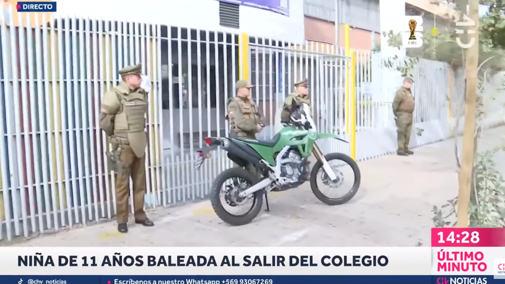 Una niña de 11 años fue baleada a la salida del colegio en La Granja