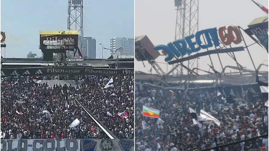 La estructura de la tribuna Cordillera del Monumental colapsó