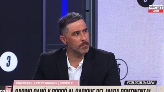 El comentarista del canal deportivo pidió humildad a los futbolistas albos tras ser eliminados de Copa Libertadores.