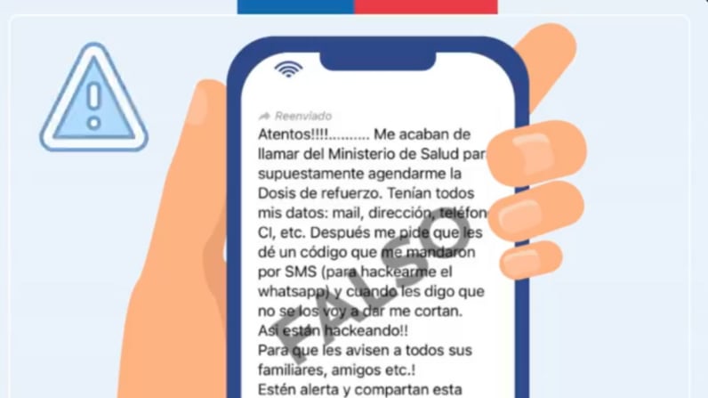 Alerta de estafa telefónica Minsal | Fuente: X de Minsal