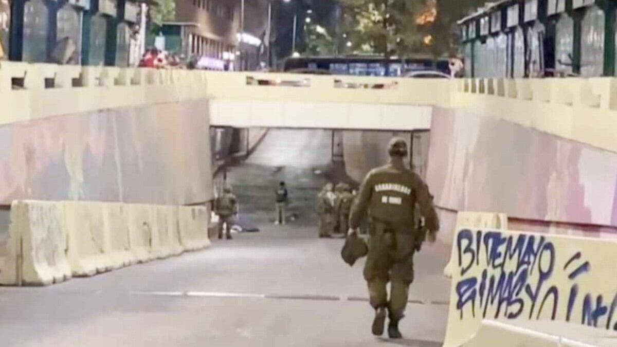 Dos personas baleadas en Santiago Centro