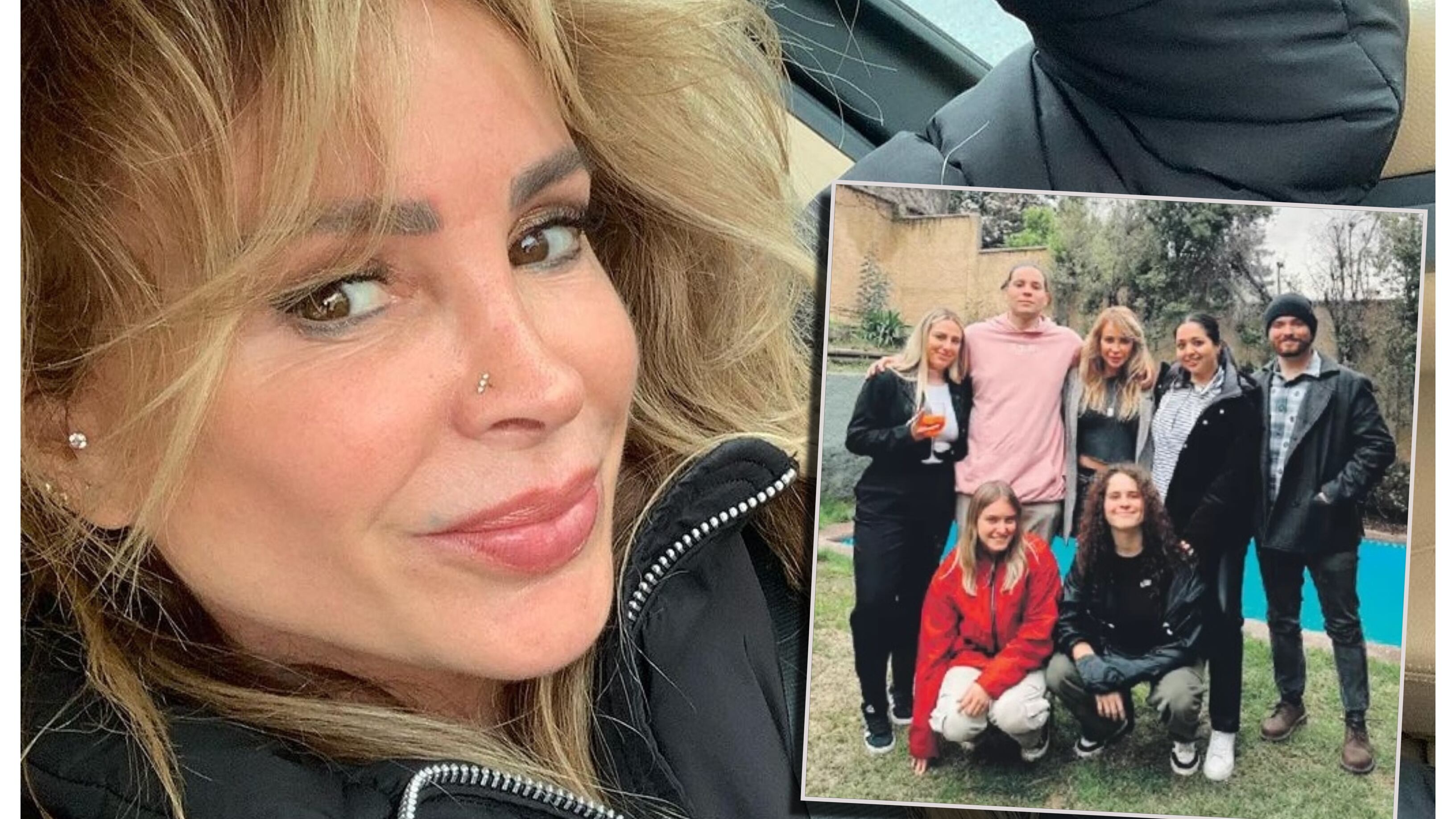 La animadora tuvo su despedida, antes de viajar a Perú para sumarse al reality "Tierra brava", junto a sus tres hijos y amistades.