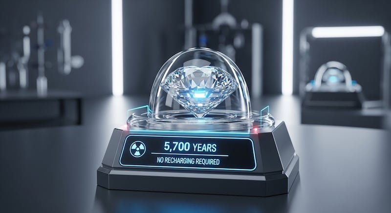 Batería nuclear de diamante. Imagen conceptual FW/Whisk
