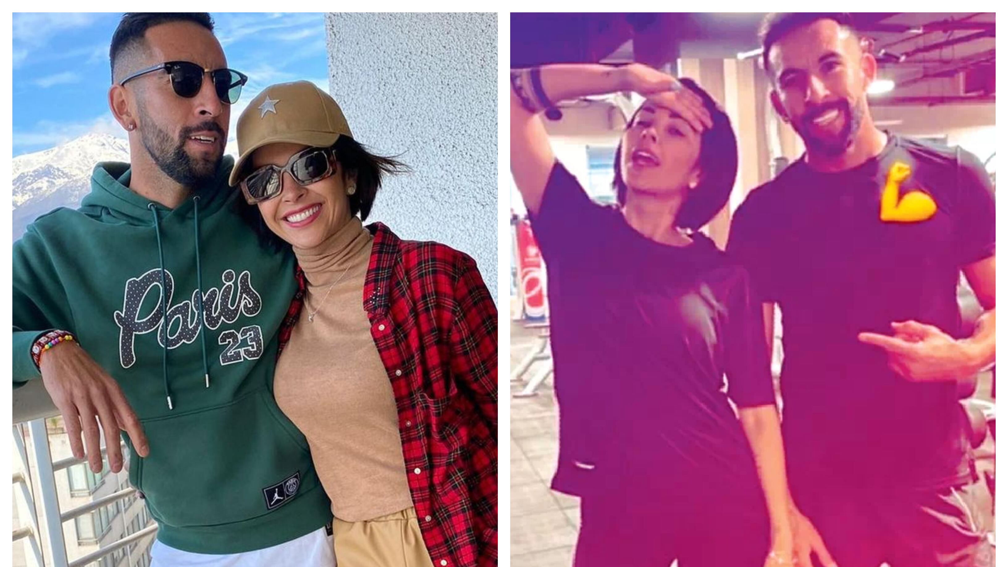 Mauricio Isla se integró hace un tiempo a las rutinas deportivas que realiza su actual pareja, la bailarina brasileña Thati Lira, en un gimnasio del sector oriente de la capital.